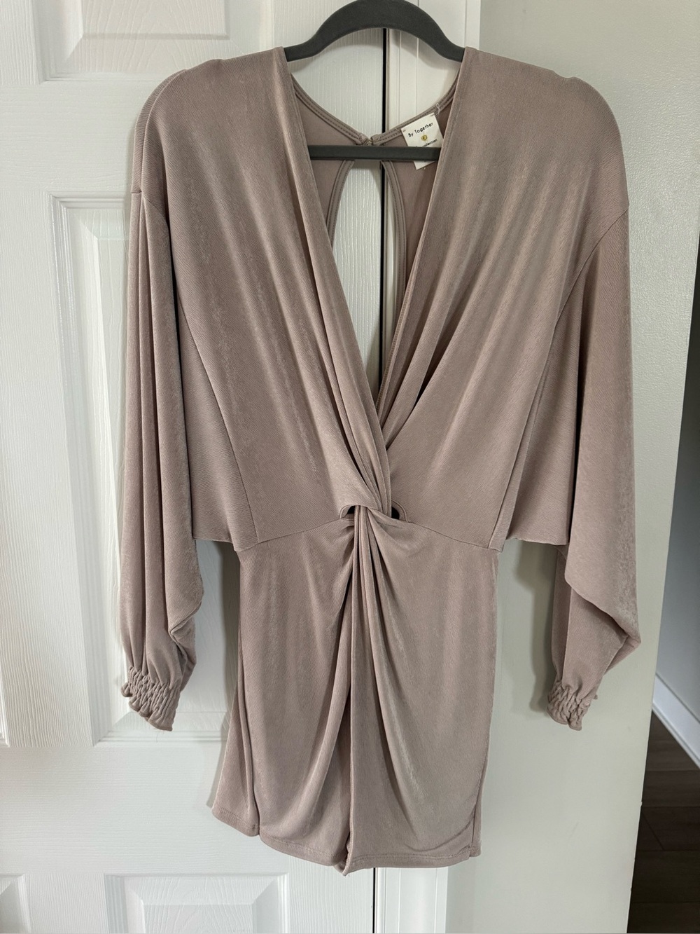 These Three Boutique beige romper size medium